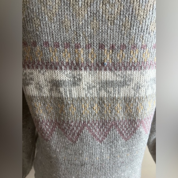 Vintage Kennington acrylic wool blend holiday reindeer sweater small - Picture 5 of 9